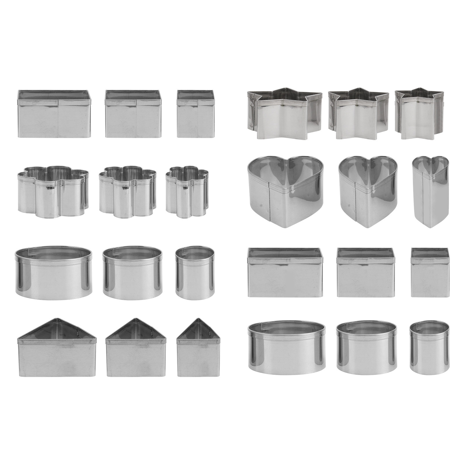 24Pcs Stainless Steel Biscuit  - Cookie Cutter Set recension och pris