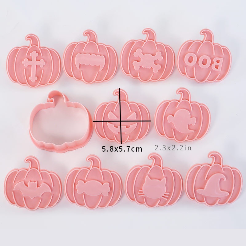 10pcs Halloween Jam-filled Coo - Cookie Cutter Set recension och pris
