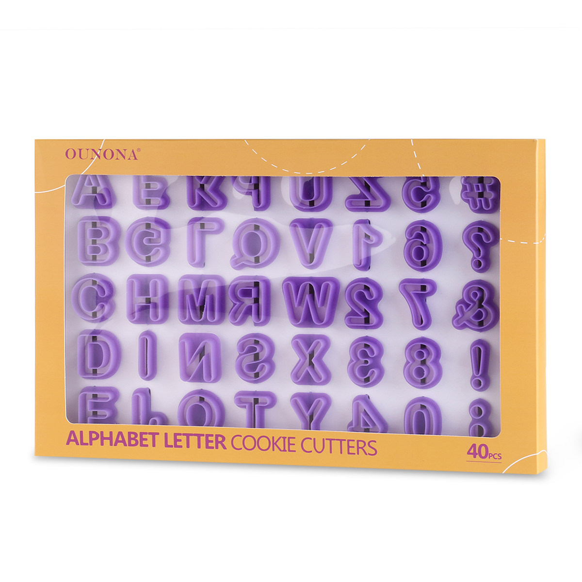 40Pcs Plastic Letter Mold Fond - Cookie Cutter Set recension och pris