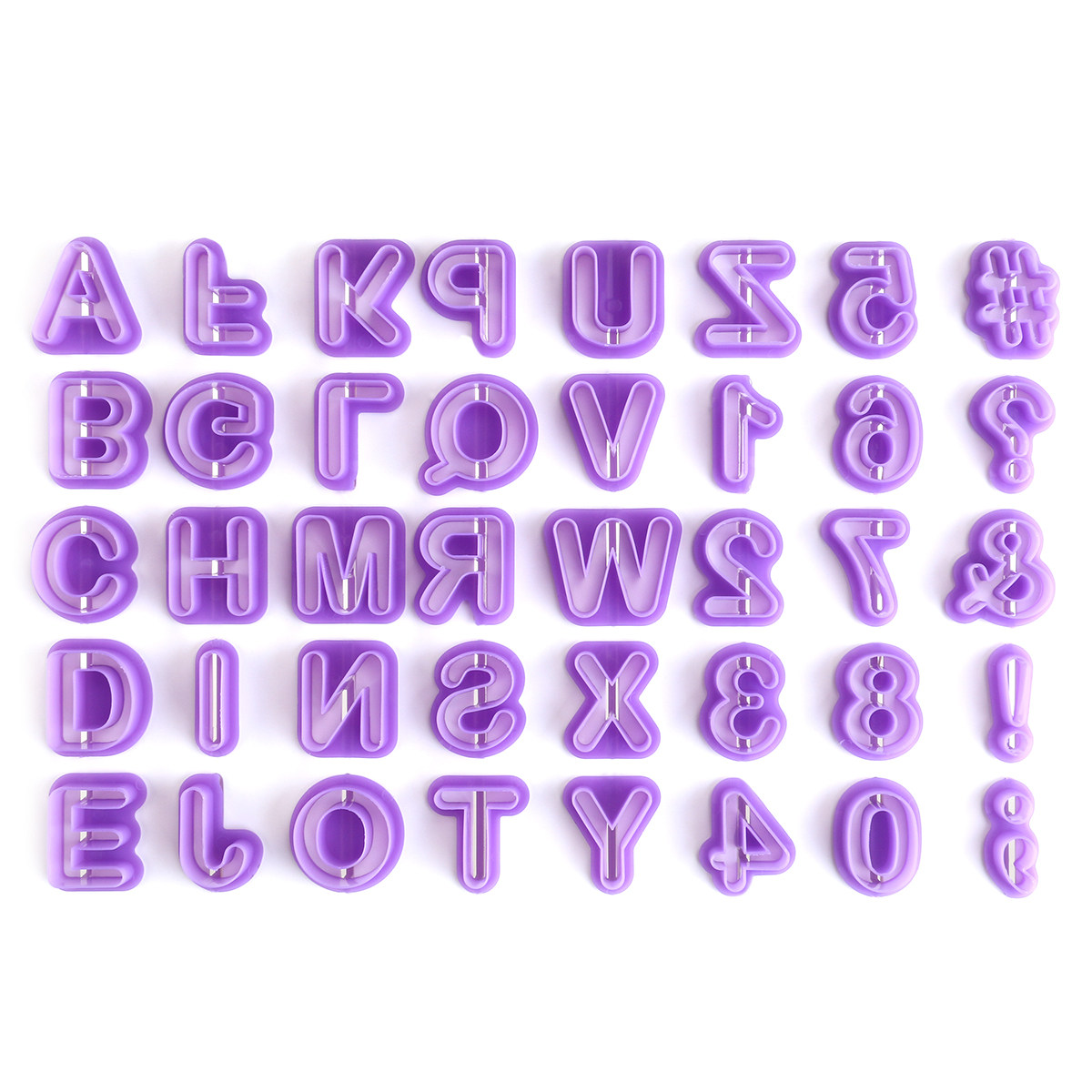 40Pcs Plastic Letter Mold Fond - Cookie Cutter Set recension och pris
