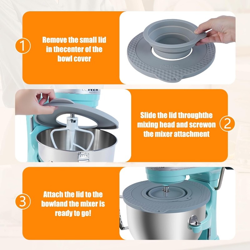 Silicone Mixer Bowl Cover Comp - Kitchen Aid Baking Lid recension och pris