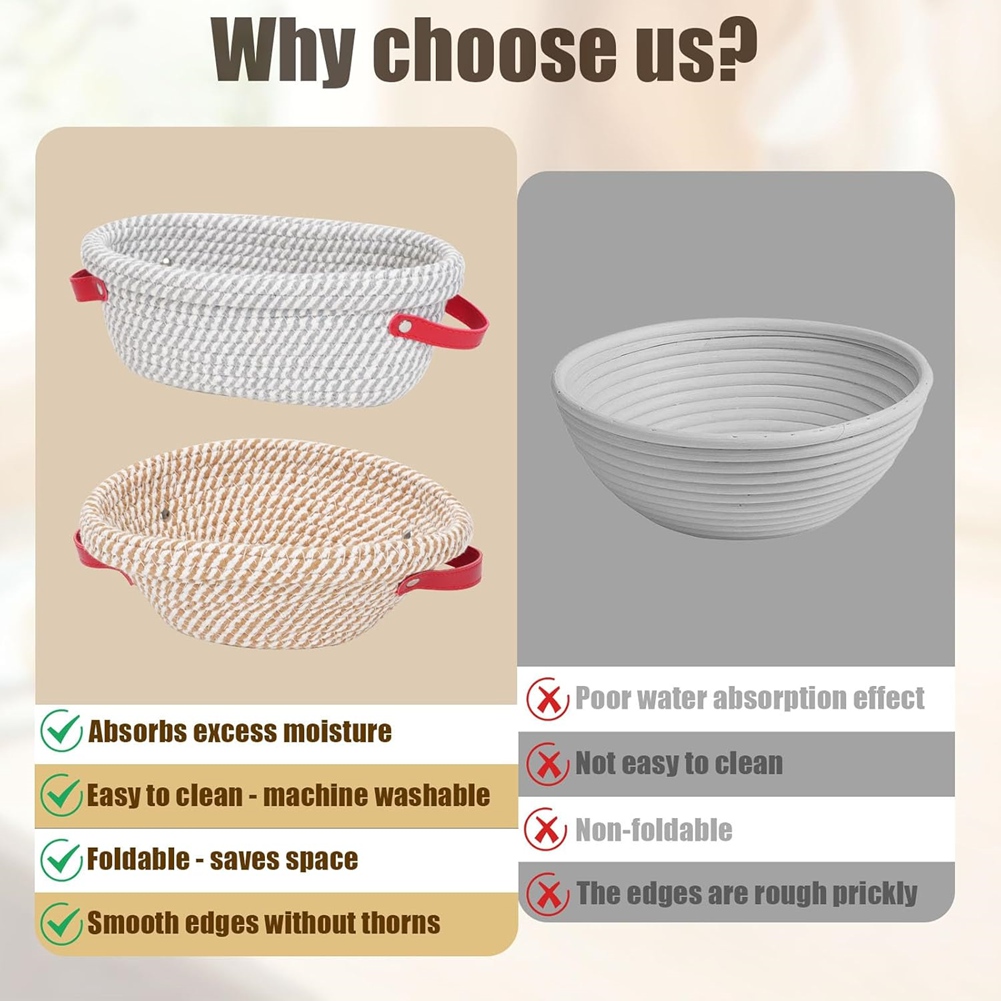2pack Banneton Sourdough Bread - Proofing Basket Banneton recension och pris