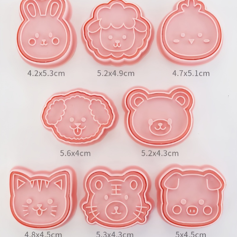 8Pcs/Set Animal Portrait Cooki - Cookie Cutter Set recension och pris
