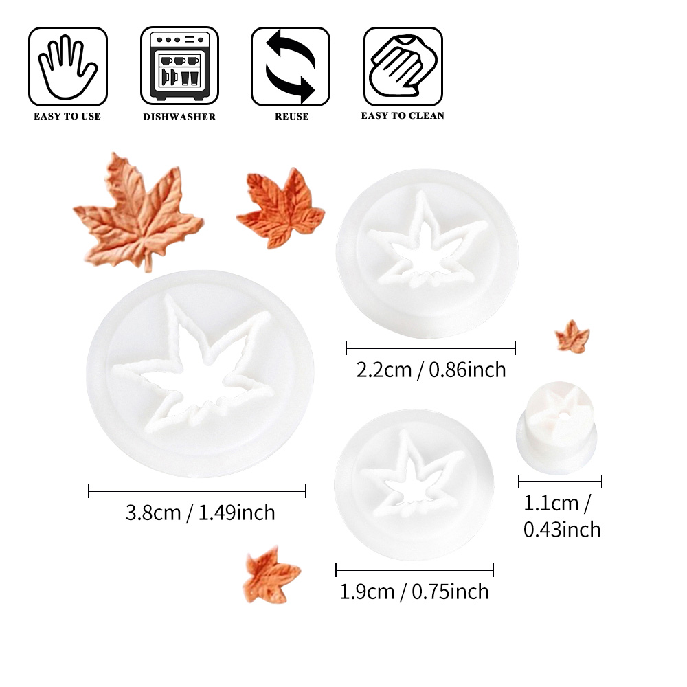 Fall Maple Leaf Plastic Cutter - Cookie Cutter Set recension och pris