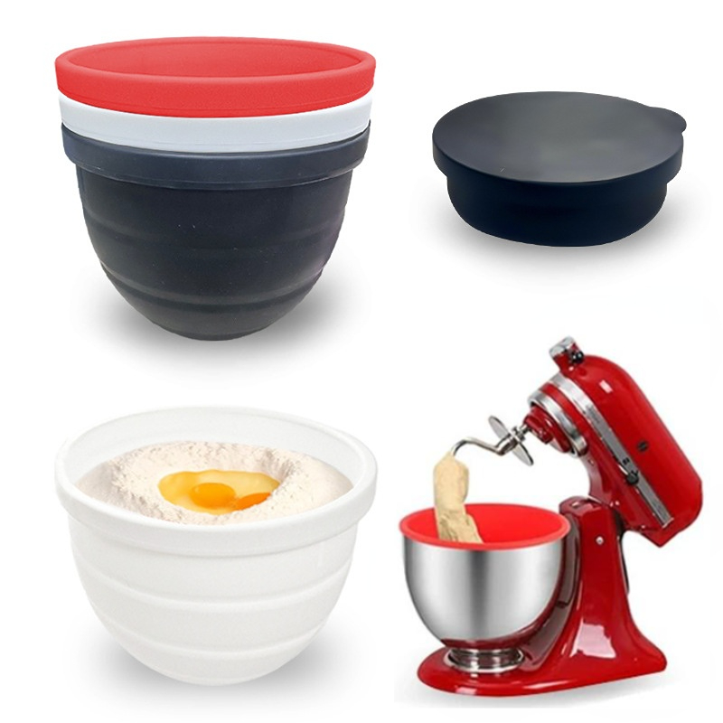 Foldable Silicone Bowl With Li - Kitchen Aid Baking Lid recension och pris