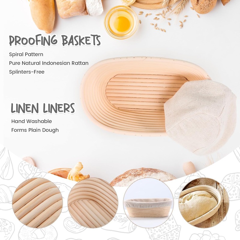 Bread Fermentation Basket PP D - Proofing Basket Banneton recension och pris