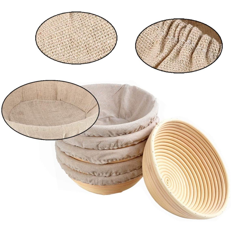 VEHO-7Packs 8 Inch Round Bread - Proofing Basket Banneton recension och pris