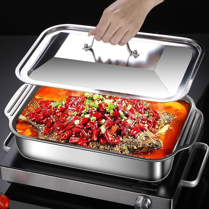 Stainless Steel Deep Baking Pa - Kitchen Baking Products recension och pris