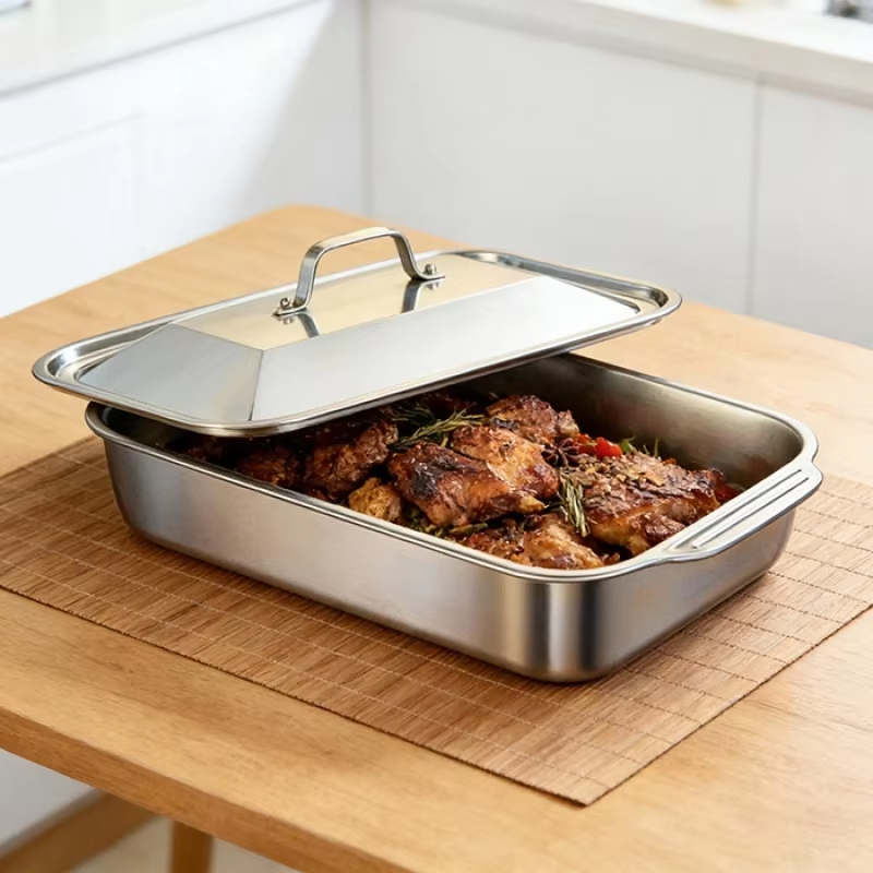 Stainless Steel Deep Baking Pa - Kitchen Baking Products recension och pris