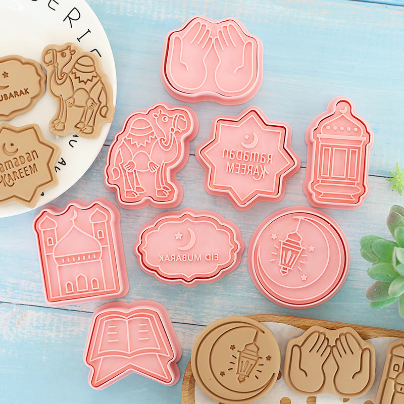 8 Pcs Eid Mubarak Cookie Cutte - Cookie Cutter Set recension och pris