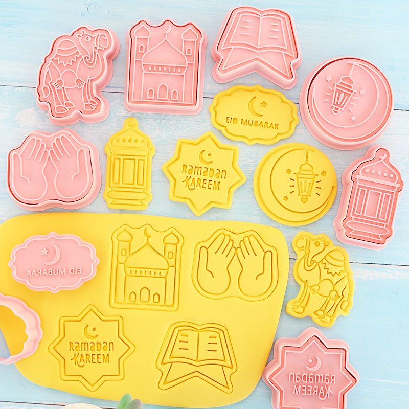8 Pcs Eid Mubarak Cookie Cutte - Cookie Cutter Set recension och pris