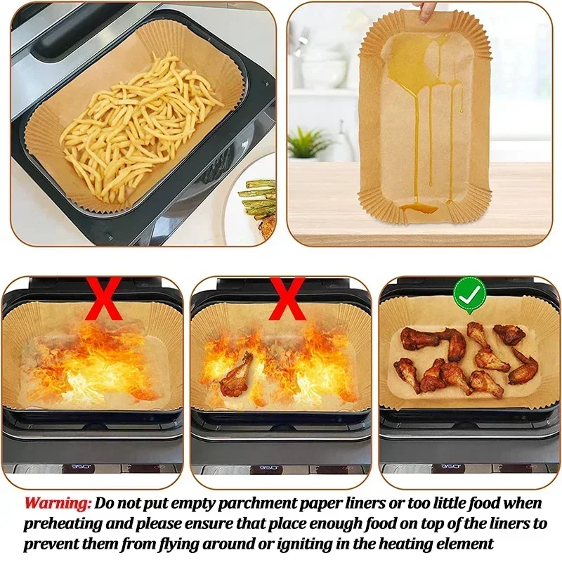 Disposable Air Fryer Paper Non - Kitchen Baking Sheets recension och pris