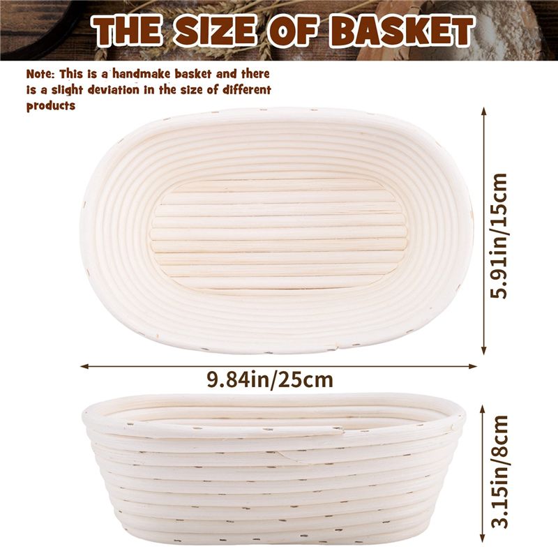 NEW HOT In Stock-Oval Bread Pr - Proofing Basket Banneton recension och pris