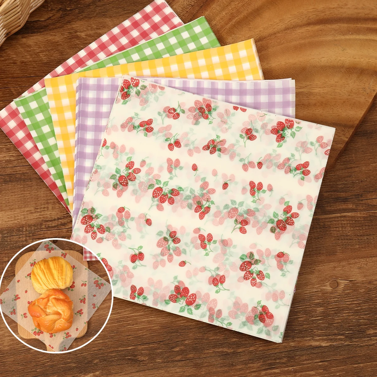 50Pcs Oilproof Wrapping Paper  - Kitchen Baking Sheets recension och pris