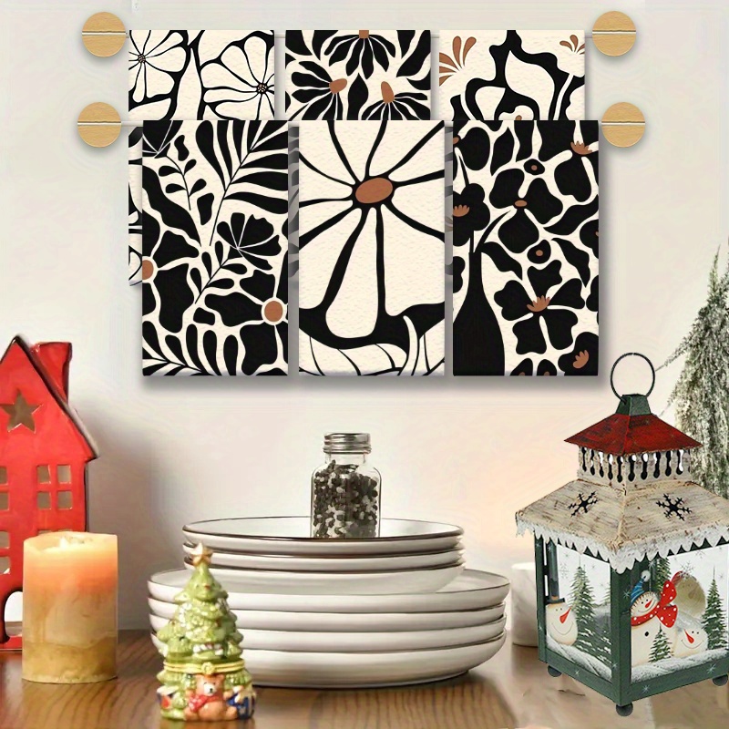 6-Pack floral pattern abstract - Kitchen Baking Cooking recension och pris