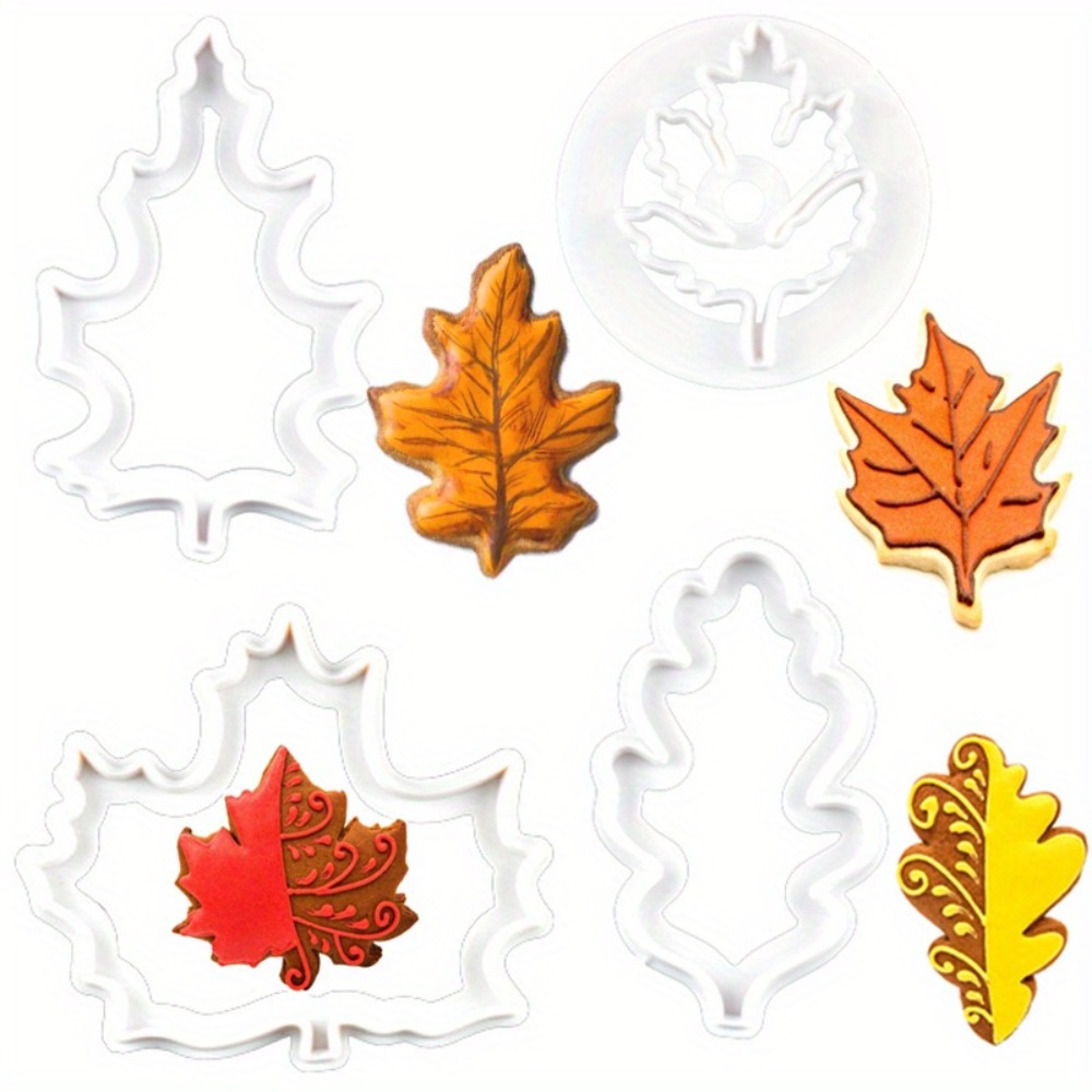 4Pcs Set Fall Leaf Cookie Cutt - Cookie Cutter Set recension och pris