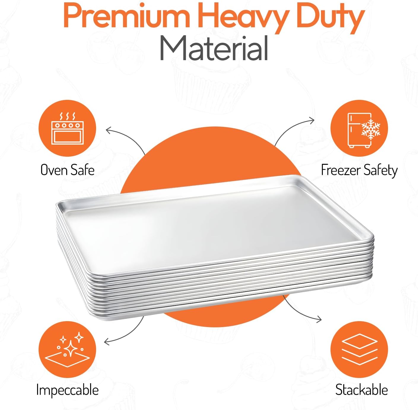 Full Size Commercial Aluminum  - Kitchen Baking Sheets recension och pris