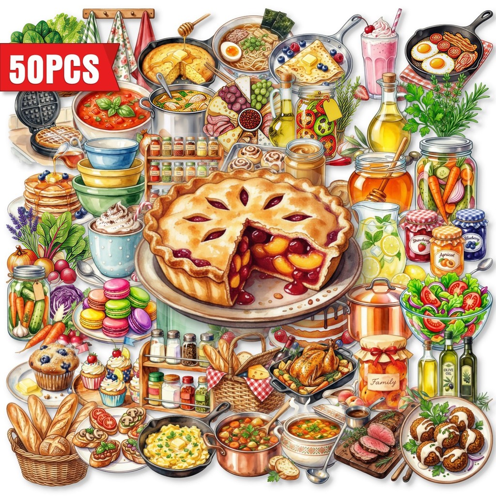 50Pcs Clear PET Kitchen Food S - Kitchen Baking Sheets recension och pris