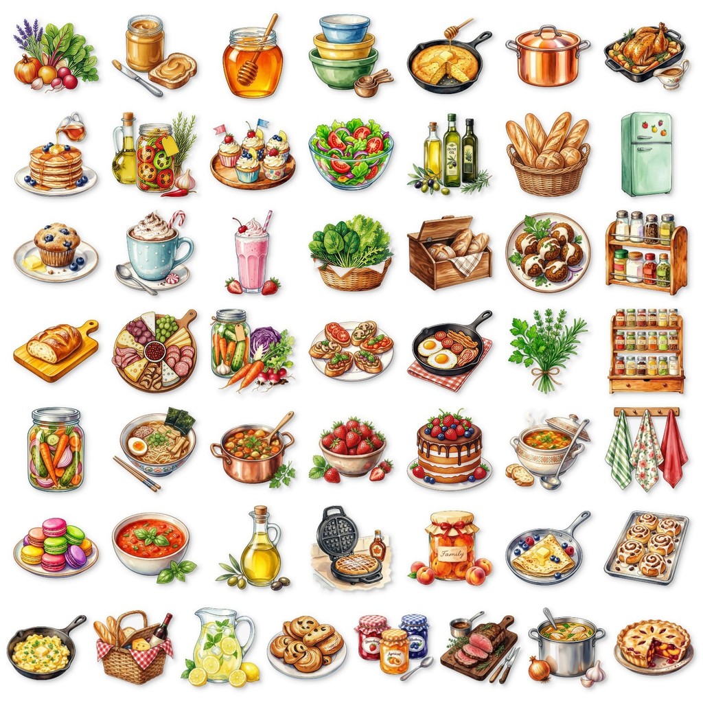 50Pcs Clear PET Kitchen Food S - Kitchen Baking Sheets recension och pris