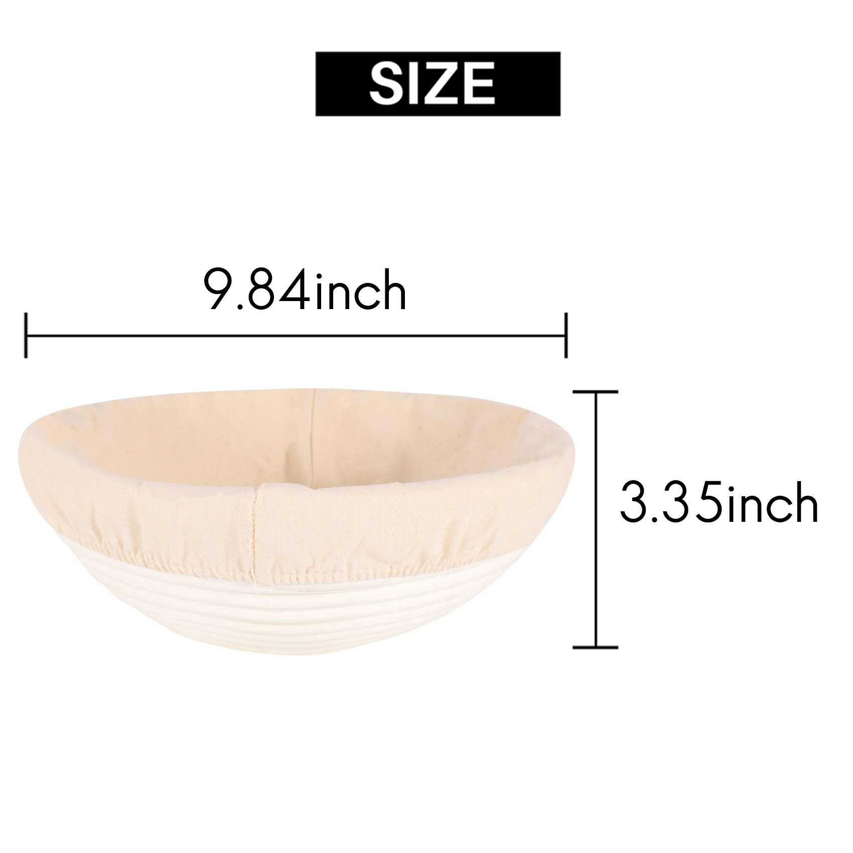 AT21-10 Inch Bread Proofing Ba - Proofing Basket Banneton recension och pris