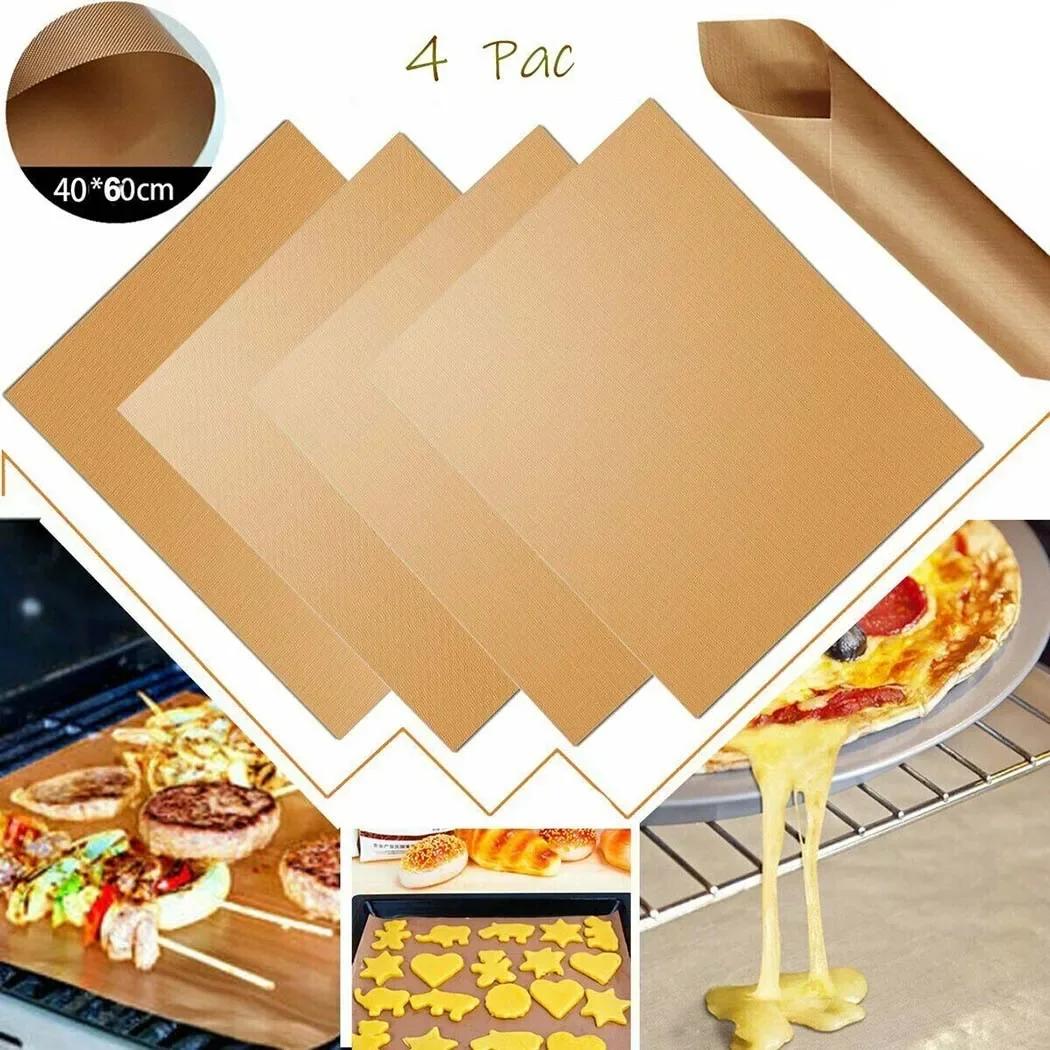 4pcs Non-stick BBQ Grill Mat 6 - Super Kitchen Baking Mat recension och pris