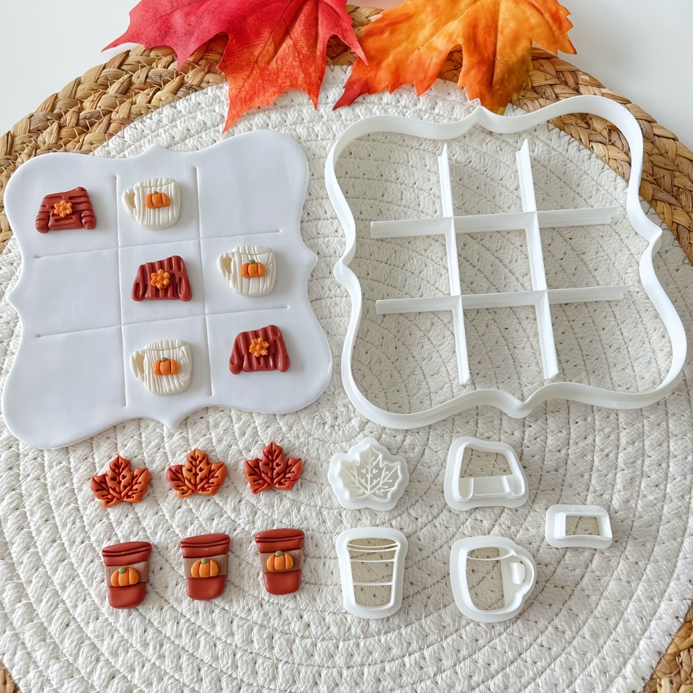 7Pcs Autumn Tic-Tac-Toe Cookie - Cookie Cutter Set recension och pris