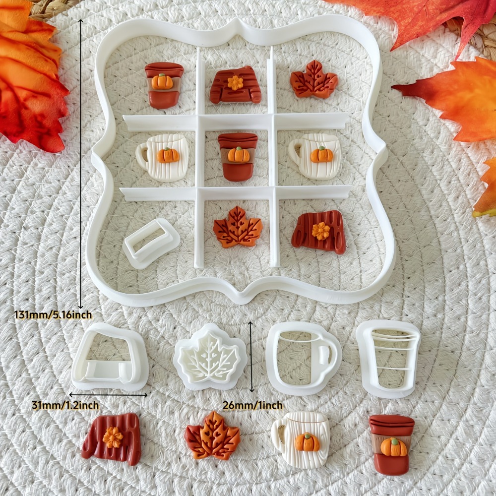 7Pcs Autumn Tic-Tac-Toe Cookie - Cookie Cutter Set recension och pris