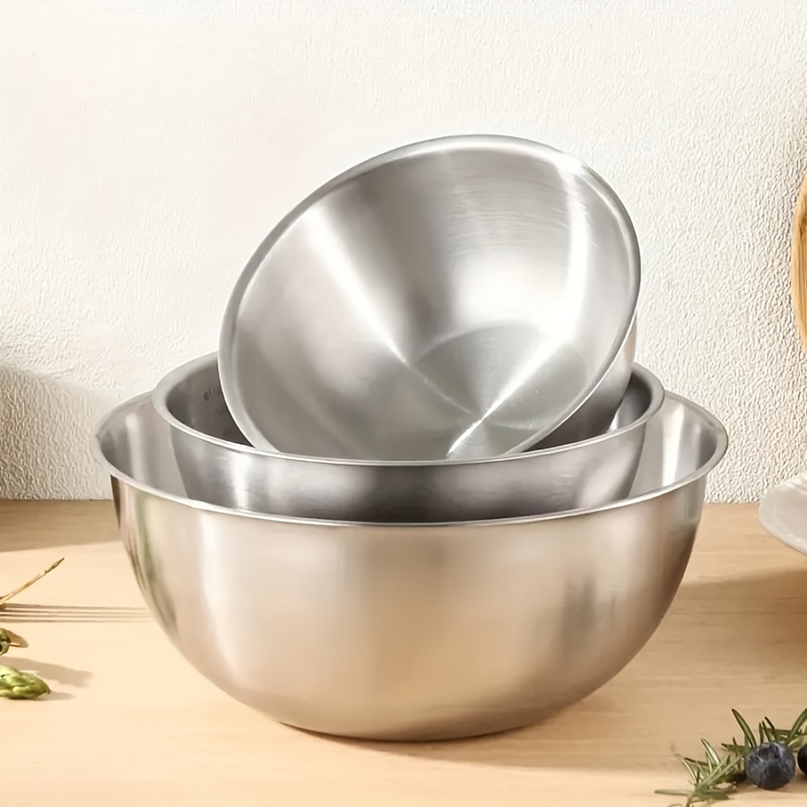 3pcs Stainless Steel Salad Bow - Kitchen Baking Cooking recension och pris