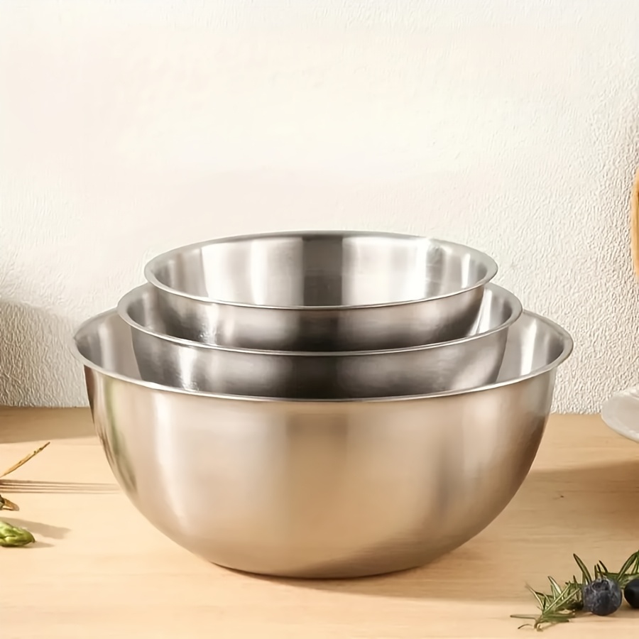 3pcs Stainless Steel Salad Bow - Kitchen Baking Cooking recension och pris