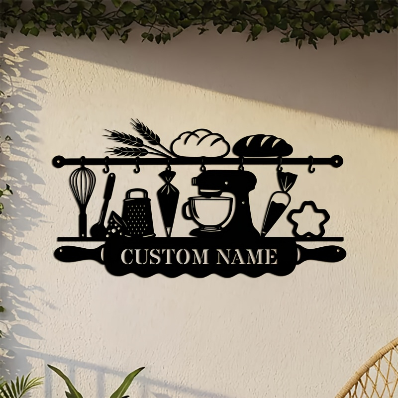 Personalized Kitchen Iron Wall - Kitchen For Baking recension och pris