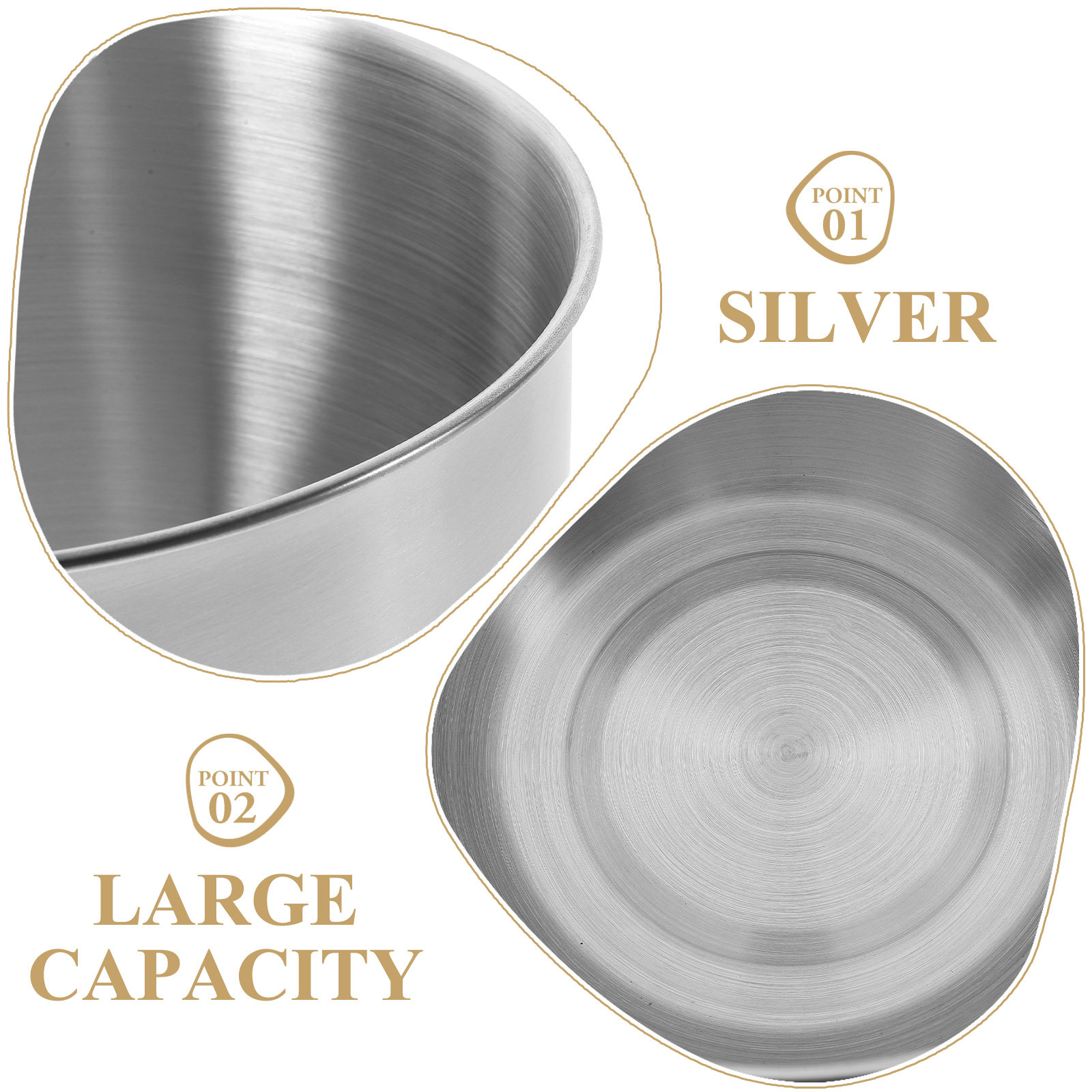 Deep Stainless Steel Mixing Bo - Kitchen Baking Cooking recension och pris
