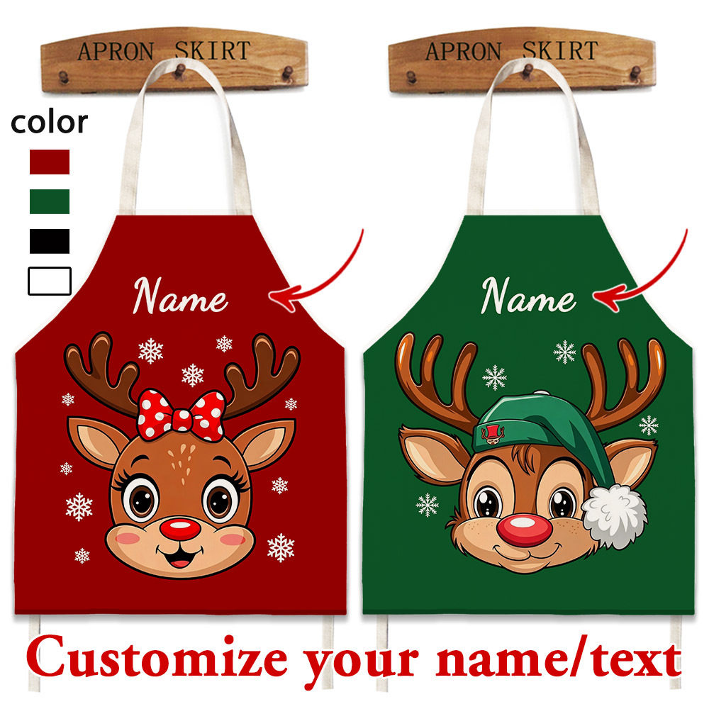 1PC Custom Christmas Apron Per - Kitchen Baking Cooking recension och pris