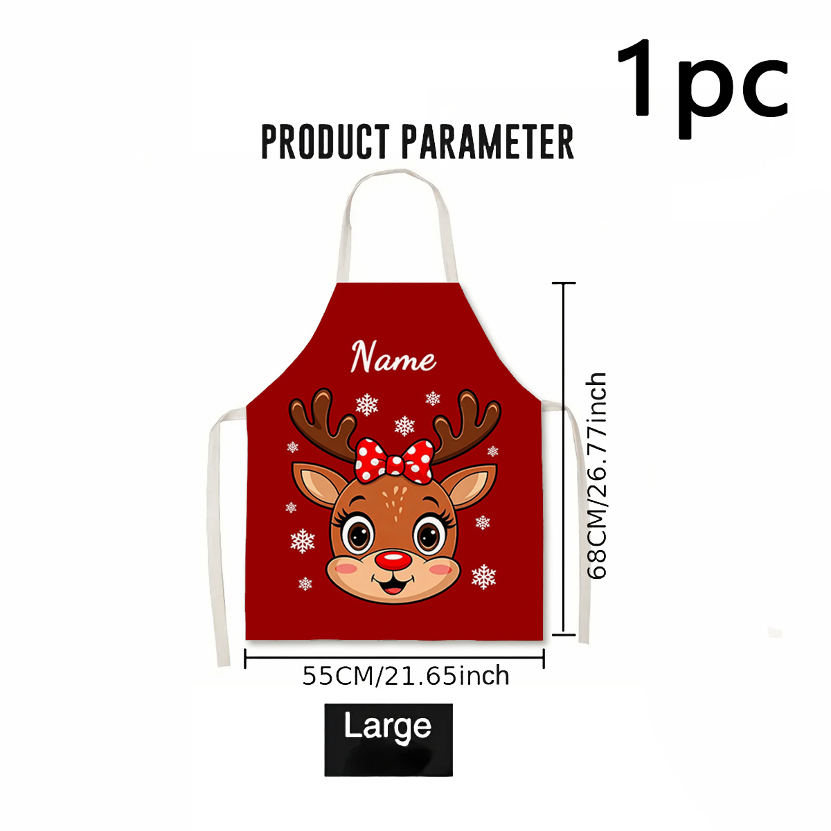 1PC Custom Christmas Apron Per - Kitchen Baking Cooking recension och pris