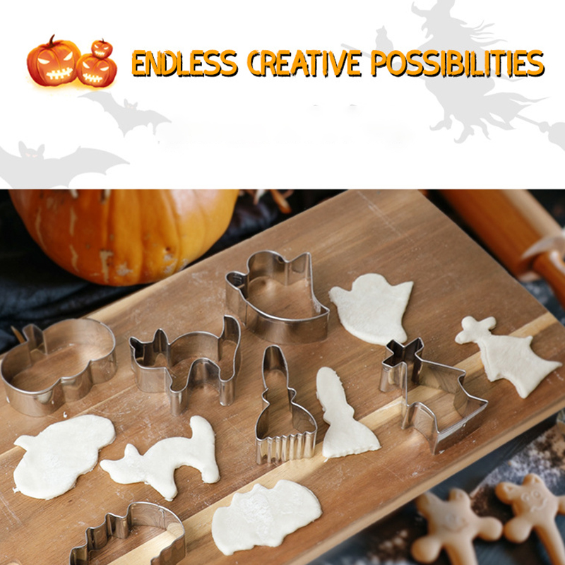 5/6/7/12PCS Halloween Cookie C - Cookie Cutter Set recension och pris